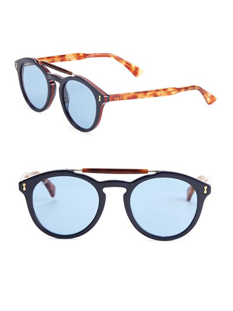 gucci double bridge sunglasses|Gucci blue sunglasses plastic.